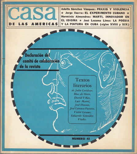 Casa de las americas no. 41: Declaración del comité de colaboración de la revista
