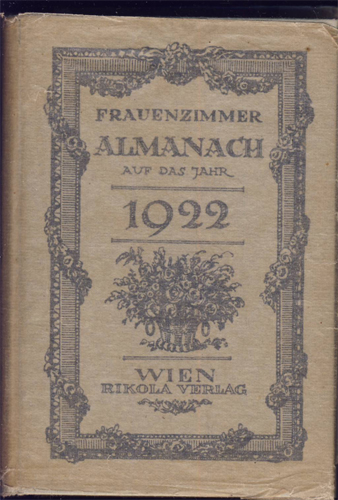 Frauenzimmer Almanach auf das jahr 1922