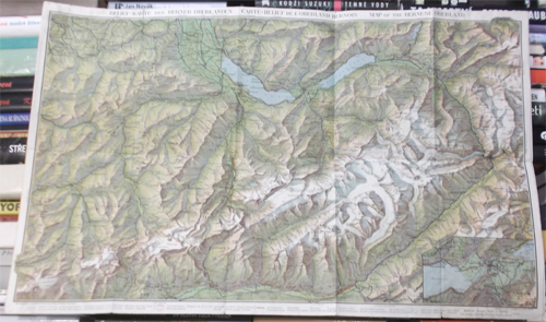 Map of the Bernese Oberland (Switzerland)