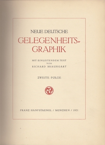 Neue Deutsche Gelegenheits-Graphik von Braungart