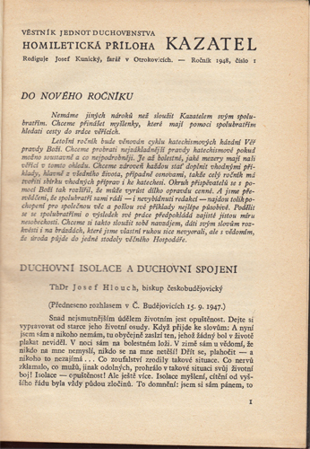 Homiletická příloha Kazatel (ročník 1948, 6 čísel)
