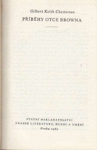 Chesterton - Příběhy otce Browna