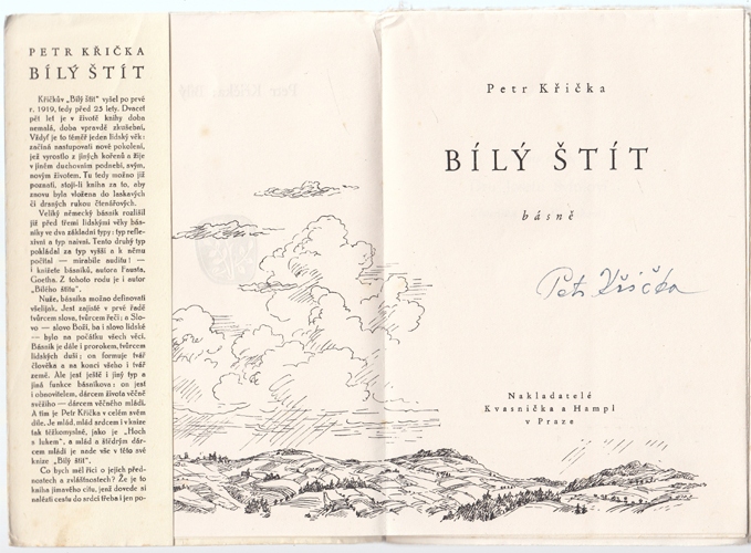 Křička - Bílý štít vč. PODPISU AUTORA a ILUSTRÁTORA
