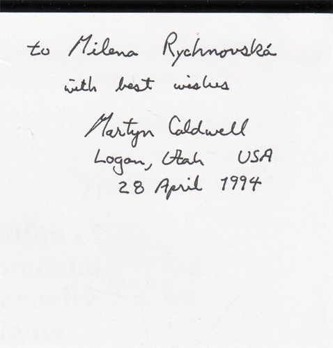 Caldwell - Exploitation of Environmental Heterogeneity by Plants vč. PODPISU AUTORA