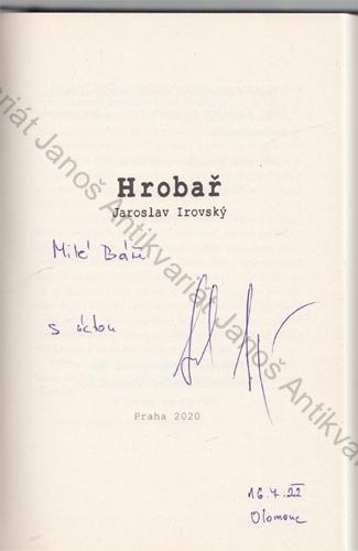 Irovský - Hrobař vč. PODPISU AUTORA