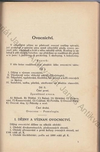 Večeř - Výnosné ovocnictví