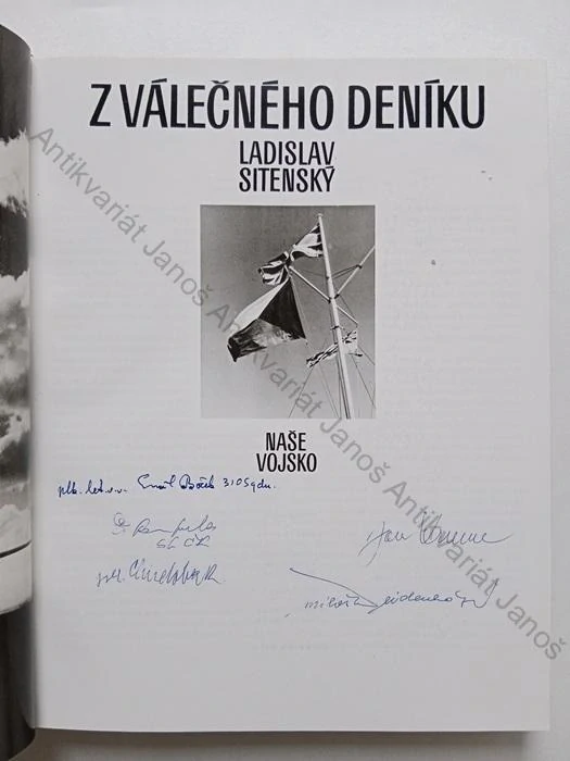 Ladislav Sitenský - Z válečného deníku | podpisy československých letců RAF