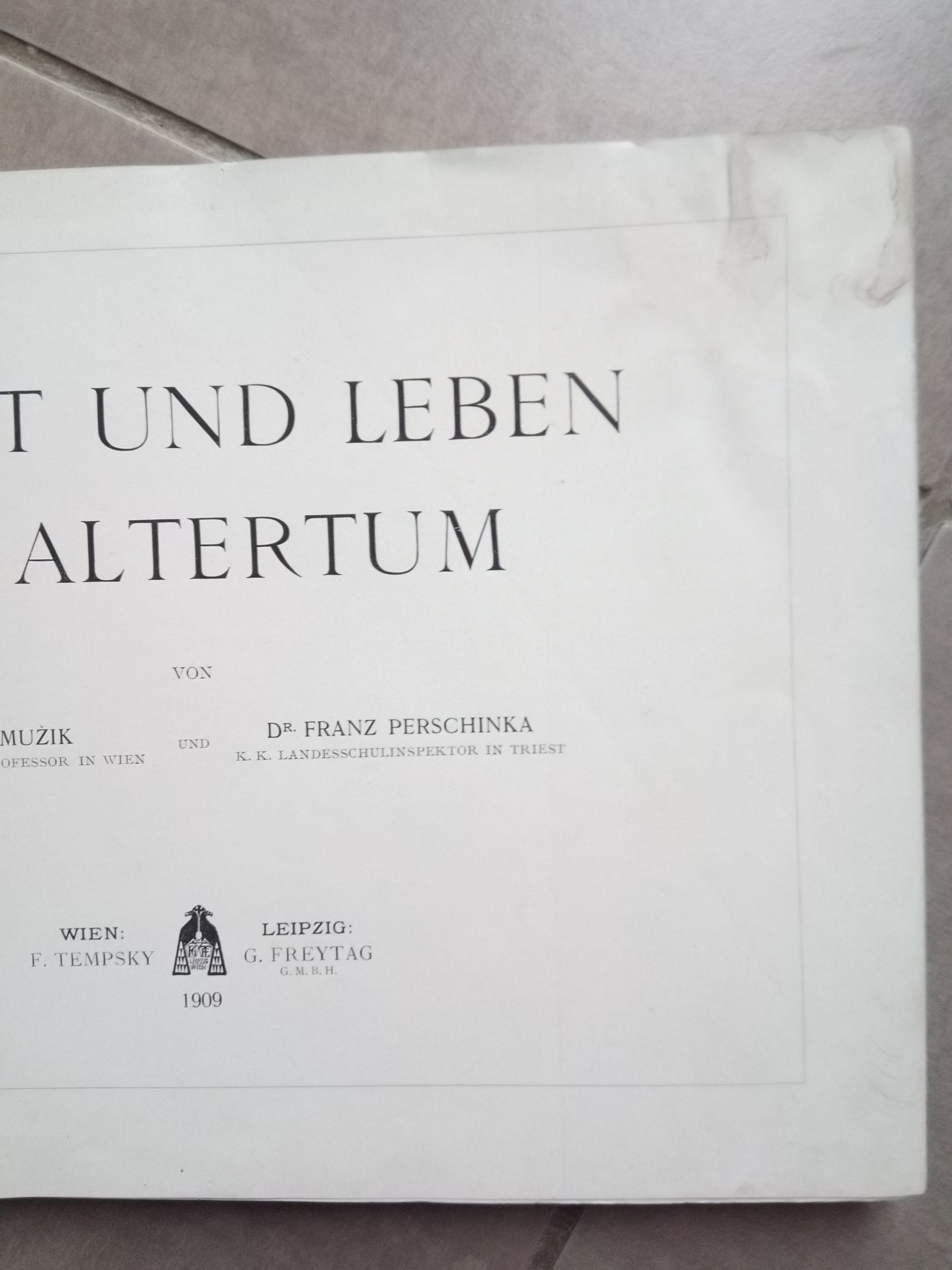 Kunst und leben im altertum