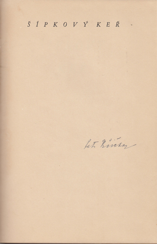 Křička - Šípkový keř vč. PODPISU AUTORA