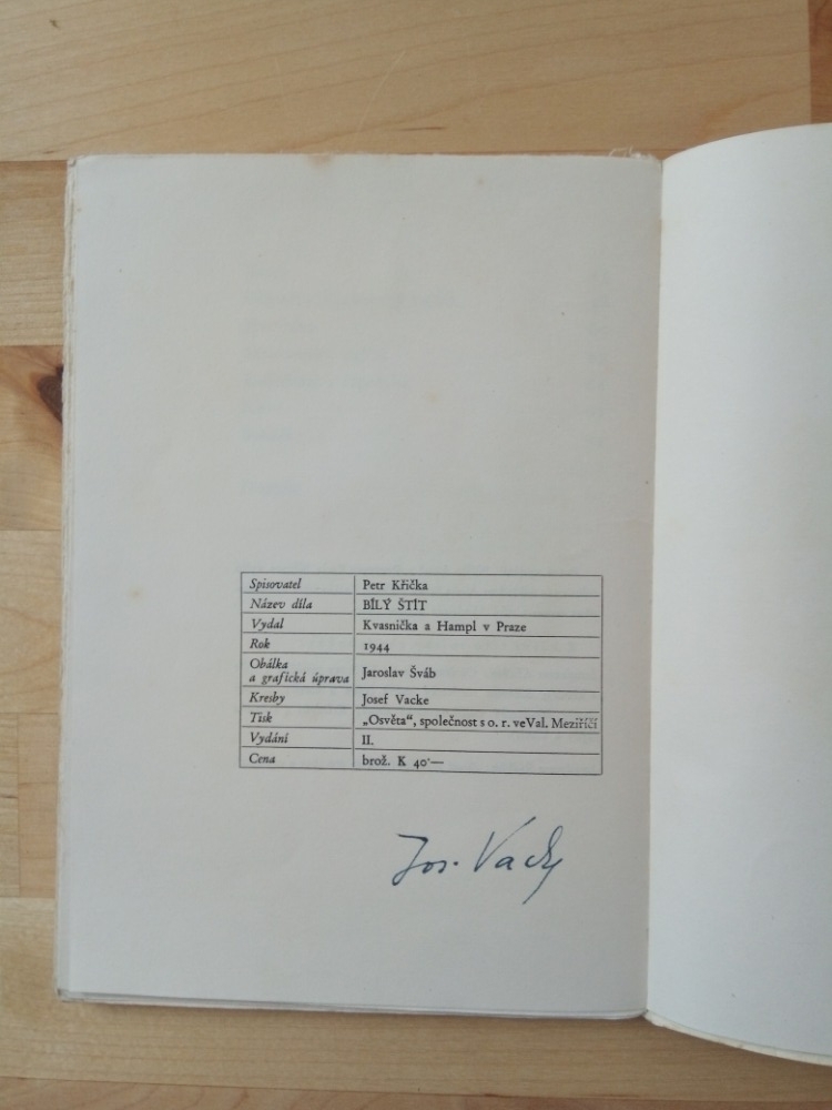 Křička - Bílý štít vč. PODPISU AUTORA a ILUSTRÁTORA