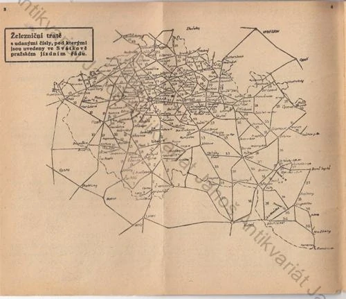 Svátkův pražský jízdní řád obchodní a turistický (zima 1948 - jaro 1949) | ČSD Praha