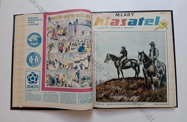 Mladý hlasatel: Nezávislý časopis pro chlapce a děvčata (1. ročník, 21 čísel - KOMPLET, SVÁZANÝ)