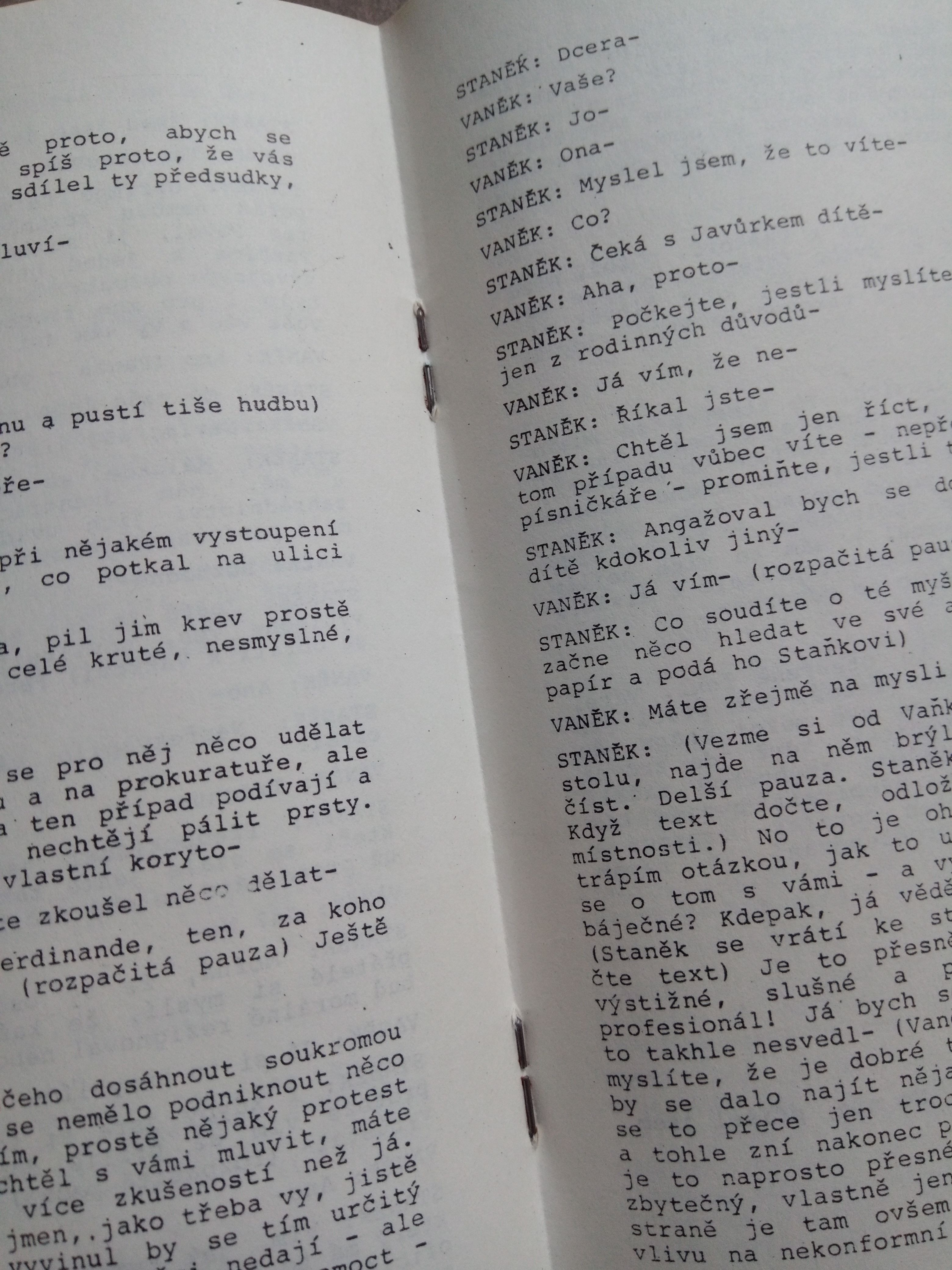 Havel - Protest (jednoaktovka - 1978)