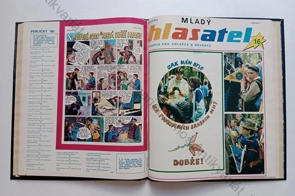 Mladý hlasatel: Nezávislý časopis pro chlapce a děvčata (1. ročník, 21 čísel - KOMPLET, SVÁZANÝ)