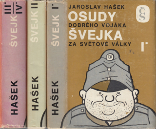 Hašek - Osudy dobrého vojáka Švejka za světové války (1.,2.,3.+4., díly - Komplet)