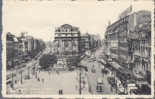 Brussels - The de Brouckère's Place