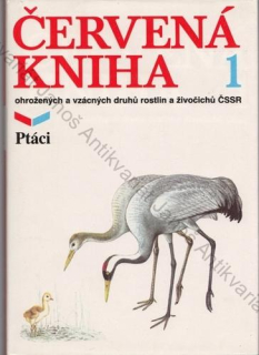 Sedláček - Červená kniha ohrožených a vzácných druhů rostlin a živočichů ČSSR (1.): Ptáci