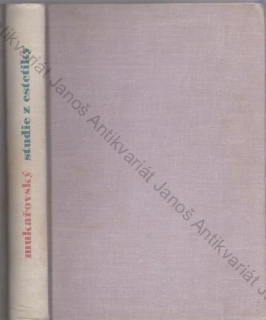 Jan Mukařovský - Studie z estetiky