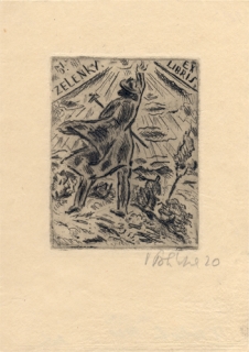 V. Polívka - Ex Libris M. D. Zelenky