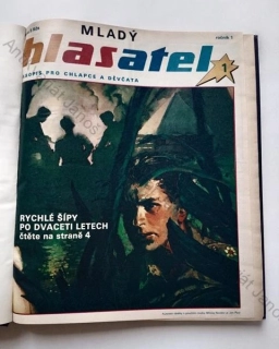 Mladý hlasatel: Nezávislý časopis pro chlapce a děvčata (1. ročník, 21 čísel - KOMPLET, SVÁZANÝ)